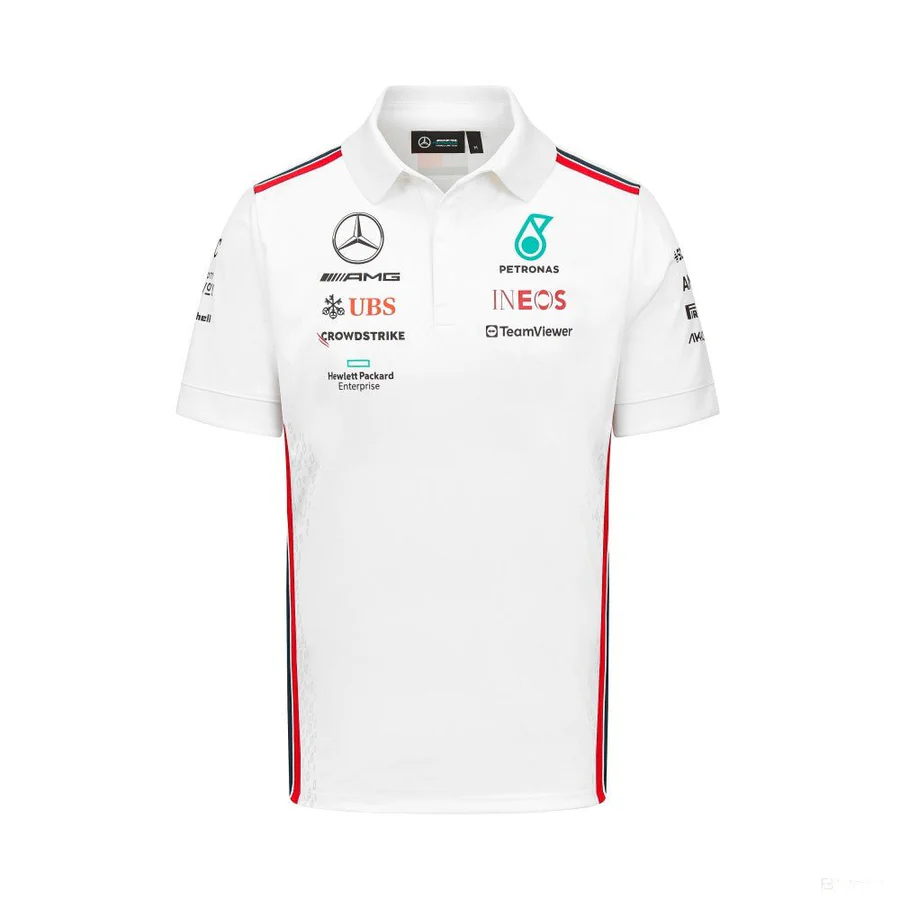 Mercedes team polo, wit