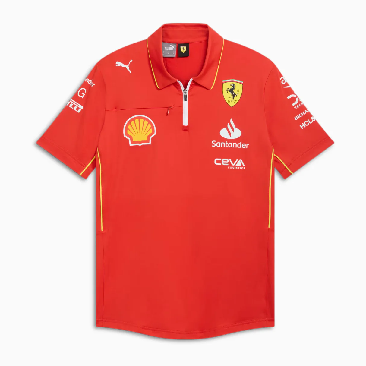 Polo de equipe Puma Ferrari com gola, 2024